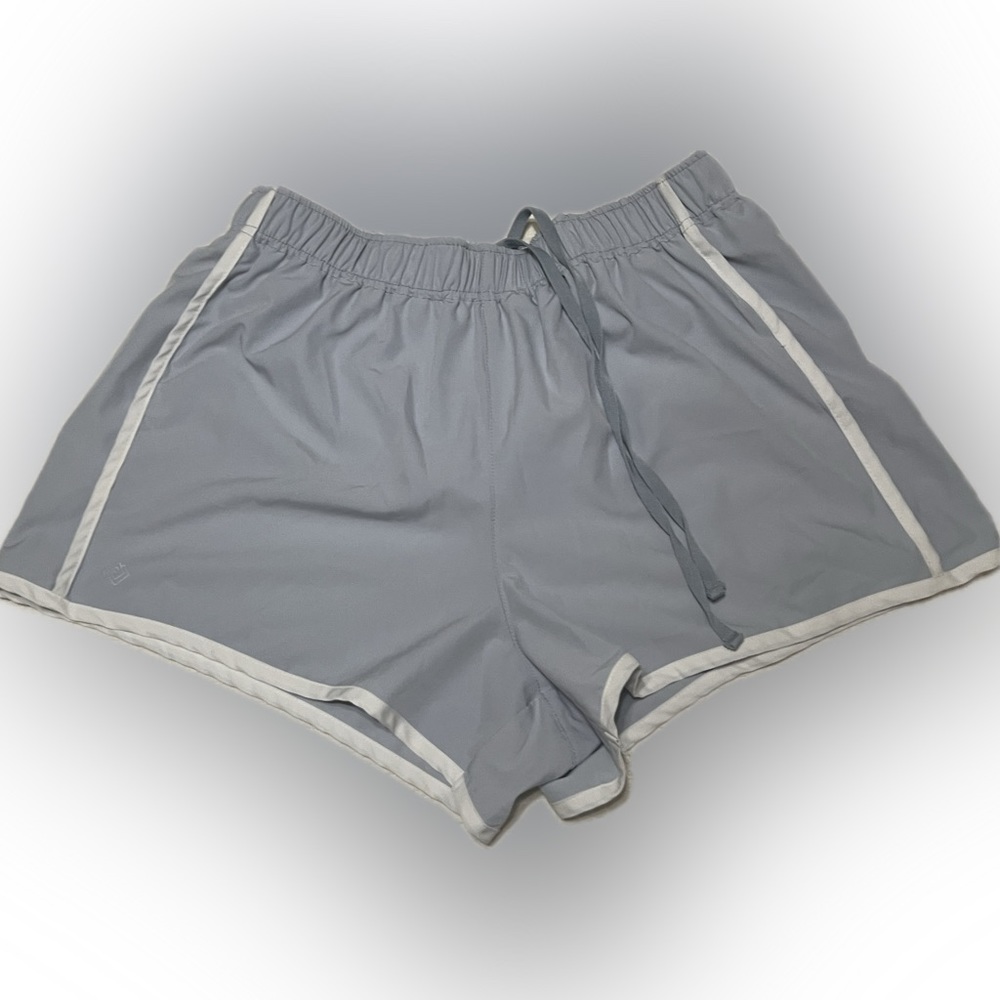 Zelos grey running shorts women XL,  athletic 3.25 inseam,brief lined